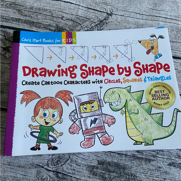 NWT. Drawing Shape by Shape Guide book for kids. Learn how to draw with shapes - Picture 9 of 14